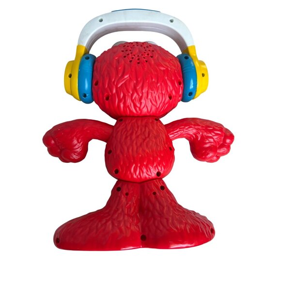 Sesame Street Elmo Let's Dance Interactive Toy Headphones Music Sings Talk WORK - Picture 2 of 9
